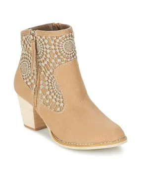 Bottines femmes Moony Mood EROVAL Beige