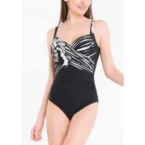 Maillot de bain 1 pièce bonnets mousse armatures - Miradonna by Miraclesuit Athena Noir  | 3 Suisses